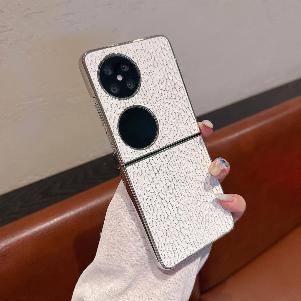 Snake Pattern Pocket2 Folding Phone Case Novaflip Electroplated High-end Simple Protective