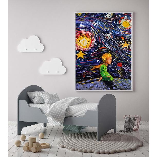 Uhomate The Little Prince Fox Le Petit Prince Little Prince Vincent Van Gogh Starry Night Posters Home Canvas Wall Art Nursery Decor Living Room Wall