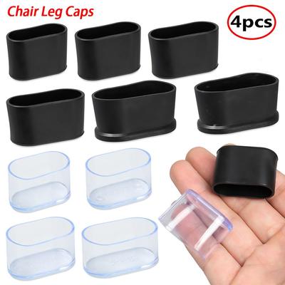 4 Pièces Protections de Sol Rondes pour Pieds de Table Meubles Couvertures Antidérapantes Pads en Silicone Embouts de Pieds de Chaise