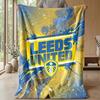 Coperta in Flanella con Stampa Leeds United, Morbida Calda Leggera Coperta da Divano Letto Campeggio