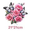 Flower Iron On Transfer Stickers Cute Design Ready To Press Heat Transfer Vinyl Decals Applique for T-Shirt Backpack Clothes