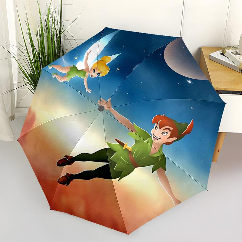 

Tinker bell Themed Travel Umbrella-8 Ribs Automatic Opening and Closing, Portable Folding Design, Compact and Stylish Umbrella Suitable for