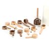 Wooden Coffee Spoon Ergonomic Short Long Handle Coffee Measuring Spoon Farmhouse Rustic Multifunctional Scoop Kitchen Gadgets