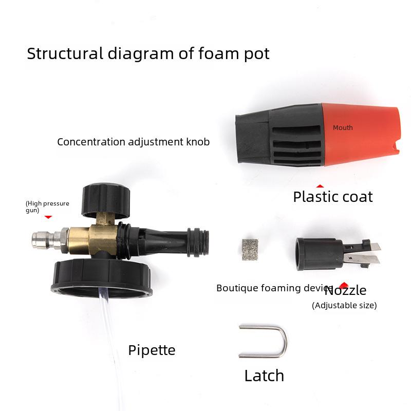 Pistol de pulverizare cu spumă de înaltă presiune pentru spălarea auto