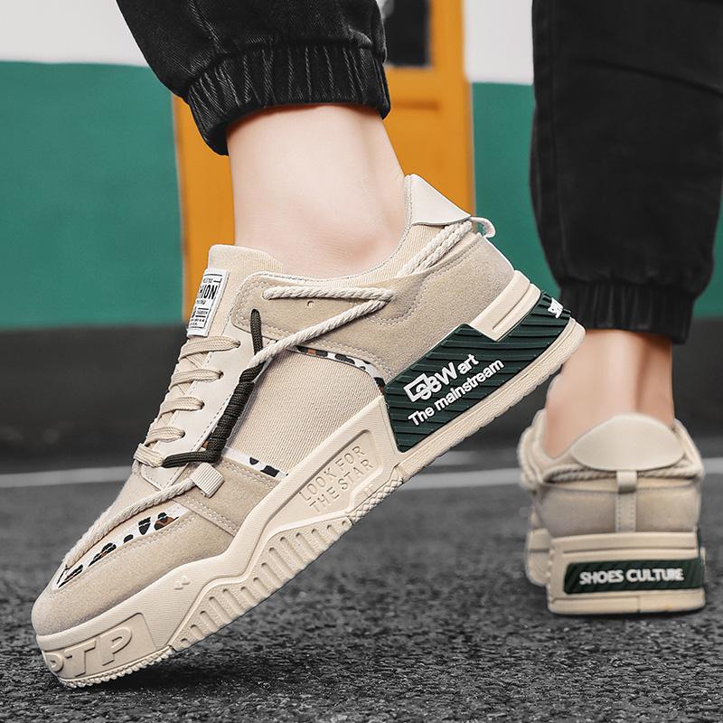 

Men s shoes 2024 new thick soled breathable casual sports board shoes trend fashion versatile niche design trendy shoes 39 зелёный