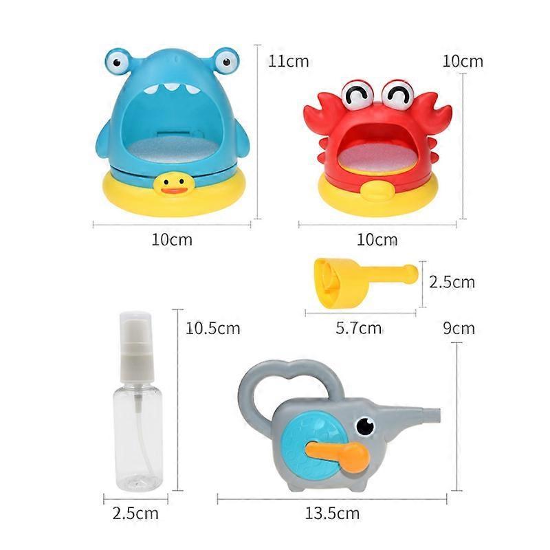 Children's Bath Toys, Crab, Shark, Automatic Bubble Blowing Machine, Baby Showercrab