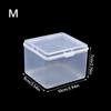 1Pcs with Lid Storage Box Rectangular Shape Multi-purpose Storage Case Clear Plastic Small Thing Container
