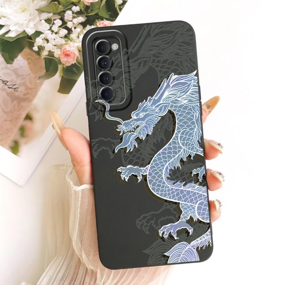 Cute Printed Phone Case For OPPO Reno4 Pro / Reno4 Soft Silicone Shockproof Cases For Oppo Reno 4 4Pro 4G Covers Bumpers