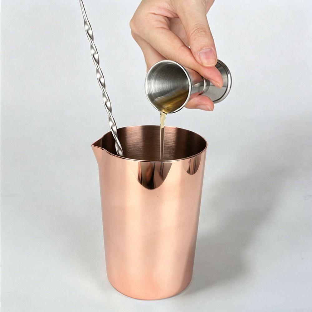 500ML Cocktail Mug Insulation Mixing Glass Professional Wine Stirring Cup Bartender