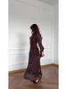 2025 Winter Elegant Light Luxury Long Sleeve Waist-Cinching Dress for Women