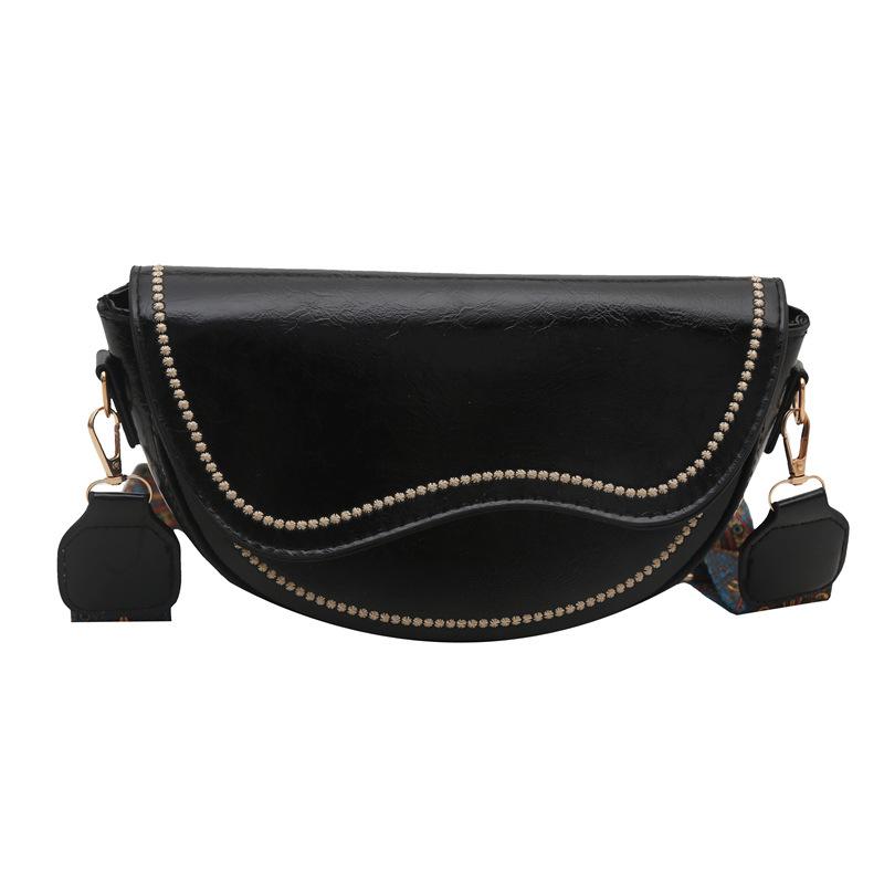 Summer Niche Bag Women's 2025 New Fashion High-value Shoulder Messenger Bag Retro Underarm Texture Saddle Bag
