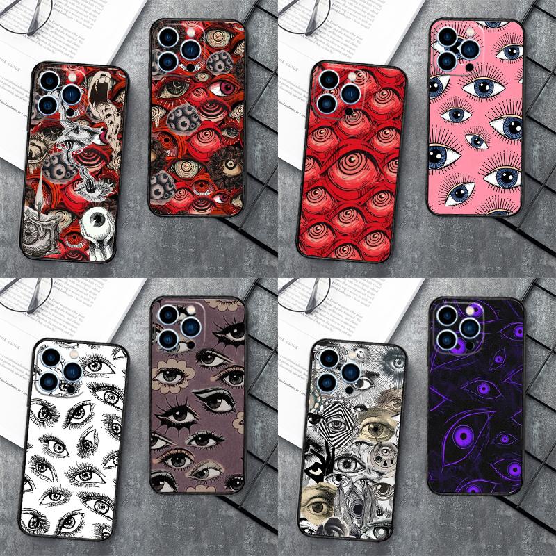 Scary Face Eyes Case For Samsung Galaxy M12 M11 M13 M14 M15 M06 M16 M36 M56 M31 M53 M32 M52 M35 M55 M34 M54