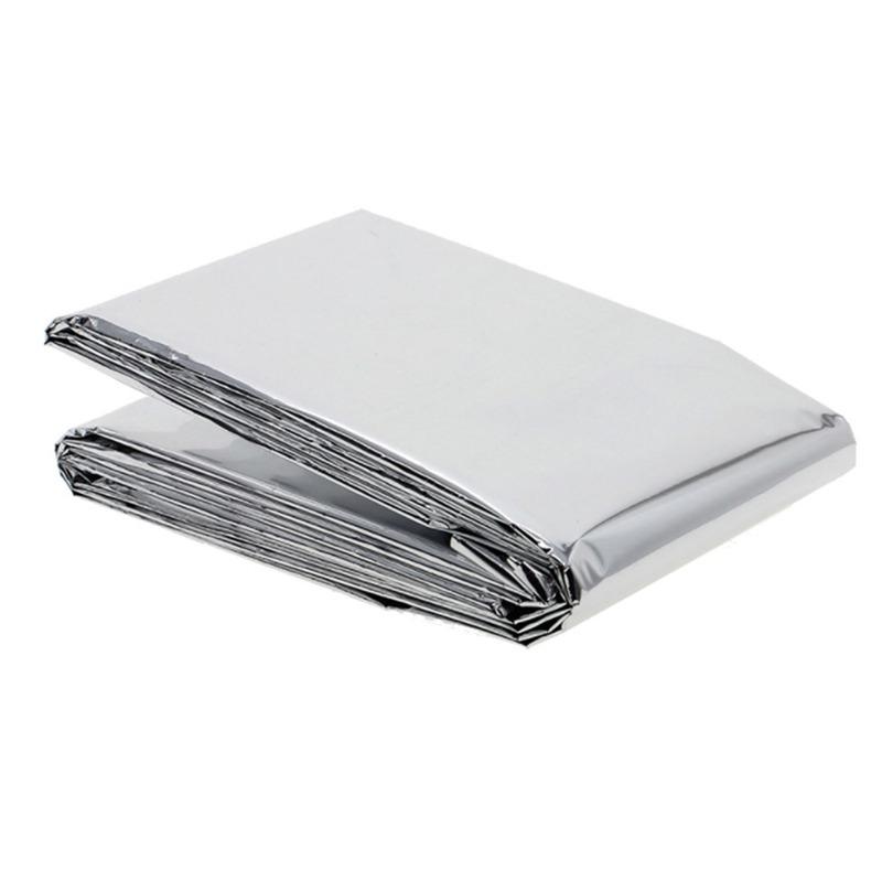 1Pc/2PCS/3PCS/4PCS Reusable Outdoor Emergency Blanket Reusable Insulation Blanket Sun Protection Life-saving Blanket Camping Hunting Essentials