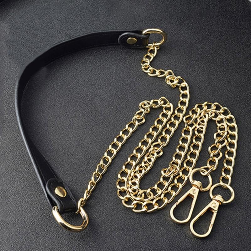 PU Leather Shoulder Strap Metal Bag Chain Replacement Belt Handbag Replacement Strap Bag Strap for Crossbody Bag
