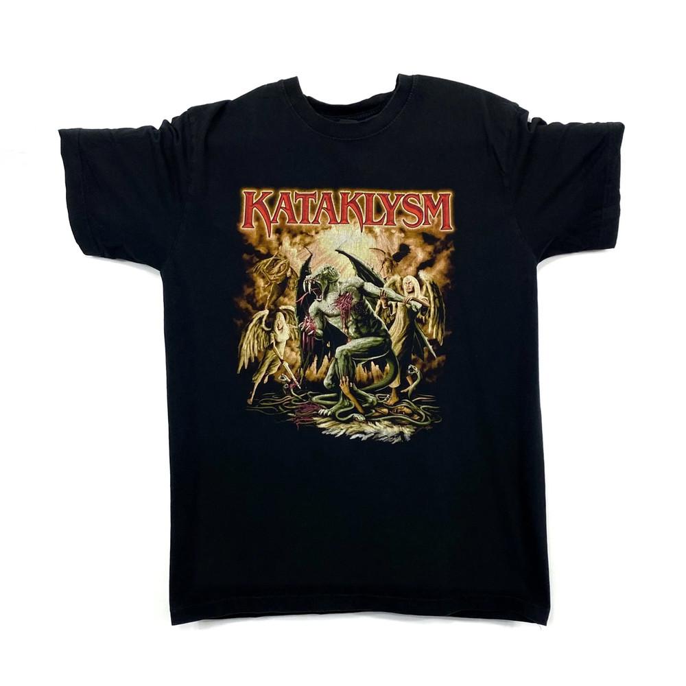 Vtg Kataklysm Band Short Sleeve Black Cotton T Shirt For Men All Size KN103 Unisex T-Shirt XXXL