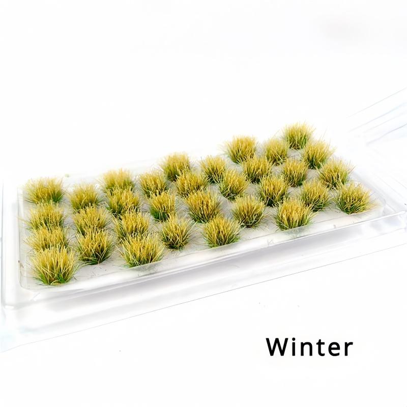 1Pc Grass Cluster Model Grass Cluster Terrain Model Kit Resin Static Landscape Model Christmas and Halloween Gift