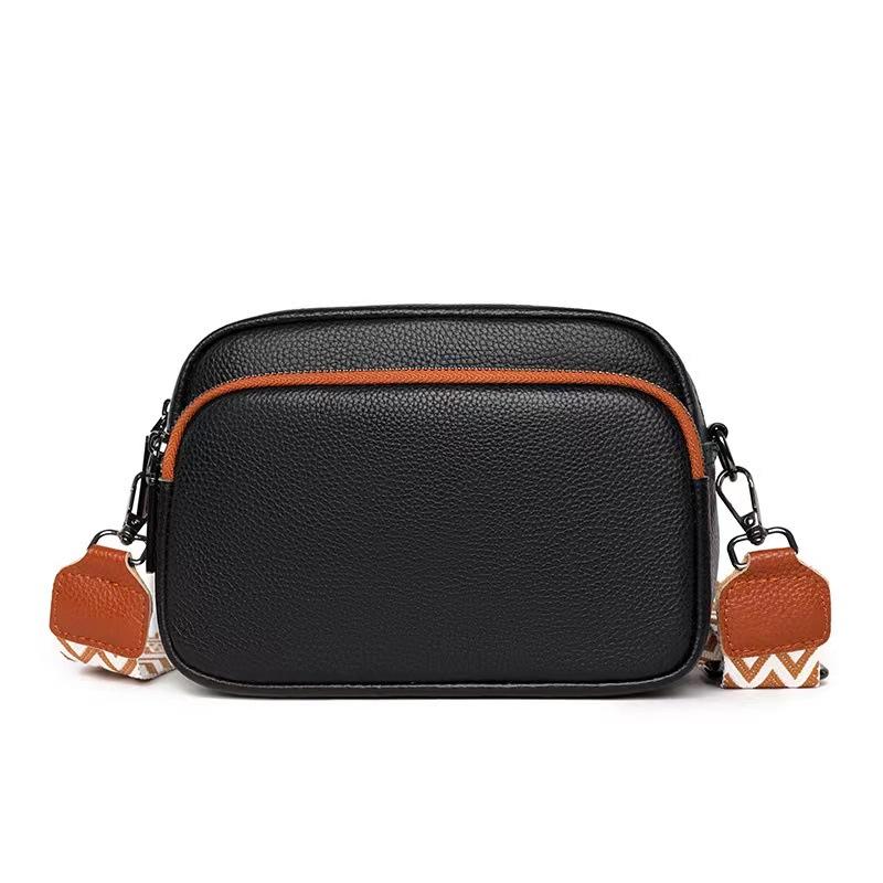 

Leather women s bags, women s new fashion first-layer cowhide shoulder messenger bag