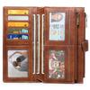 New women's long wallet retro three-fold mobile phone bag