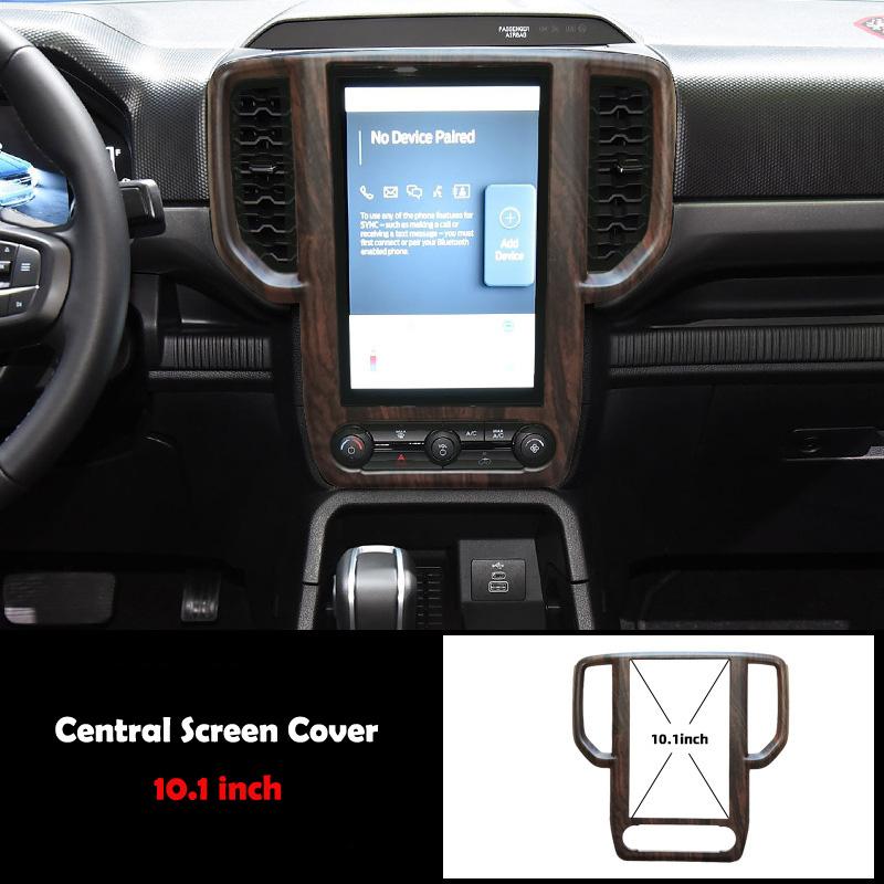 LHD RHD For Ford Ranger Wildtrak T9   2024 ABS Wood door handle bowl Central Screen trument Reading Light panle cover
