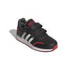 Adidas Neo Vs Switch 3 Synthetic Leather Comfortable Non-Slip Wear-Resistant Low-Top Kids Skate Shoes Kids Skate Shoes Black Red GZ1951