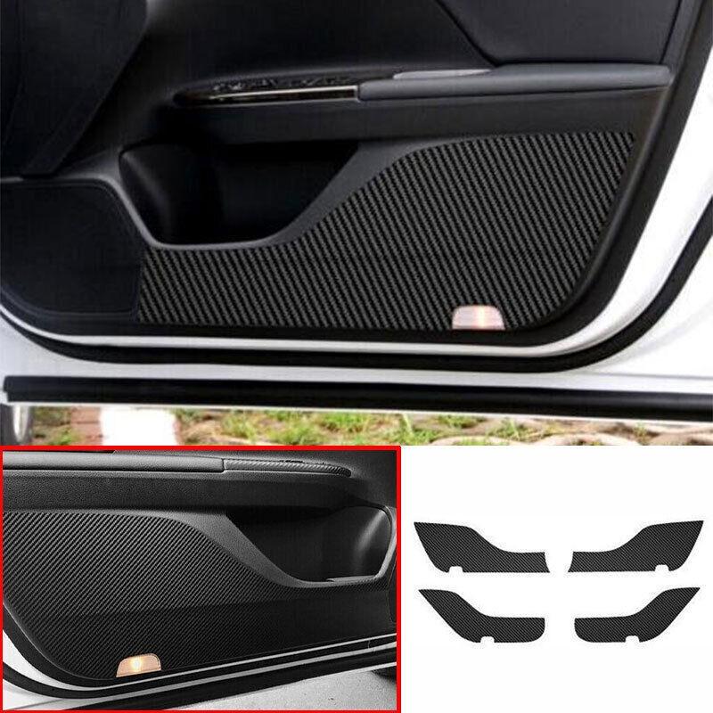 Leather Inner Door Anti-Kick Panel Cover Trim Sticker For Honda Accord 2013-2017