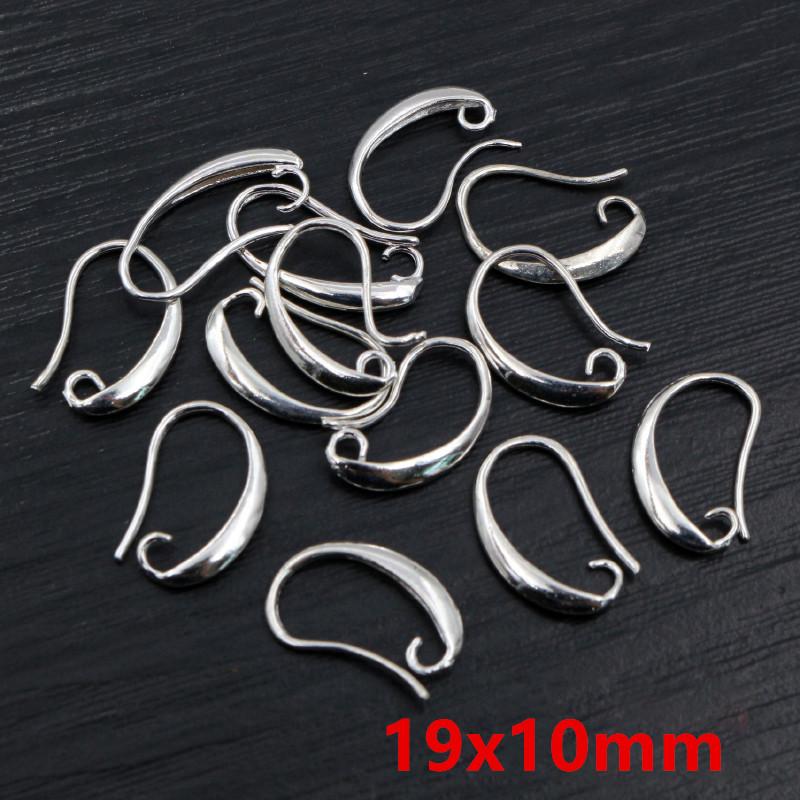 20pcs Craft Brass Small Earring Hooks Wire 4 Styles French Lever Earrings Hooks DIY Jewelry Making Accessories Findings