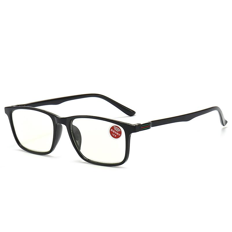 HD Reading Glasses Anti Blue Light Full Frame Square Presbyopic Glasses +100 To +400 Clear Unisex Eyewear