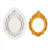 4Pcs Vintage Photo Frame Fondant Molds Baroque Silicone Frame Molds  Chocolate Making