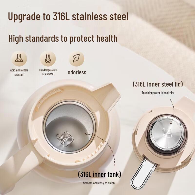 SUPOR 316L Stainless Steel Insulated Kettle