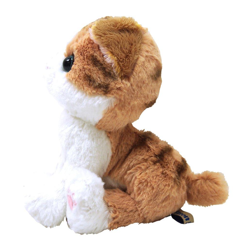 Sunlemon Kitten Scottish Fold Brown x 8 x cm Stuffed Animal Cat 16.7 18.4 P-4222