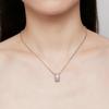 S925 Sterling Silver Classical Waist Bead Pendant Necklace Cubic Zircon Neck Chain for Women Birthday Valentine's Day Gift