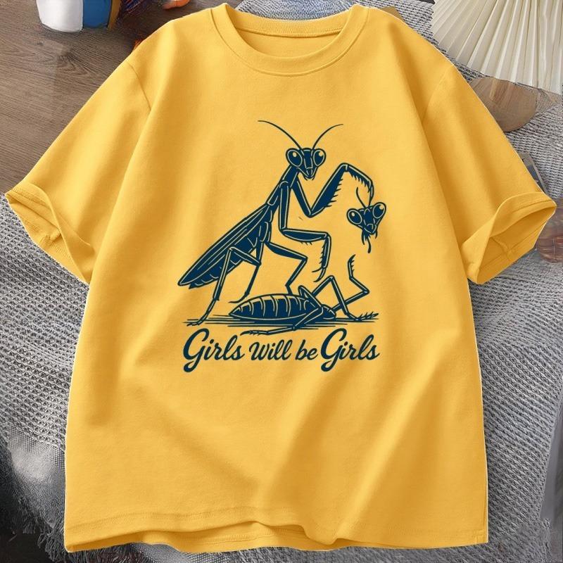 

Girls Will Be Girls Graphic Sweatshirt Funny Feminist Tee Praying Unisextis Print Shirt Casual StateUnisext Top Shirt for Women Top 4XL