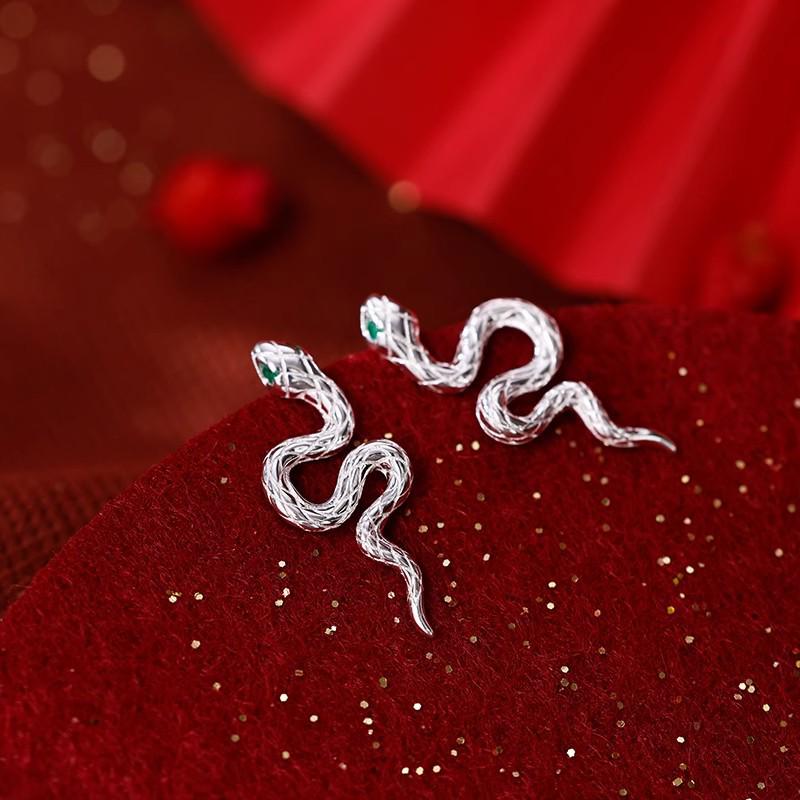 2025 Lightweight Luxury Snake-Shaped Fashion Earrings