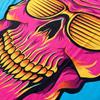 1PC Sunshine Greaser Microfiber Beach Towel Quick Dry Absorbent Retro Summer Pool Travel Gift