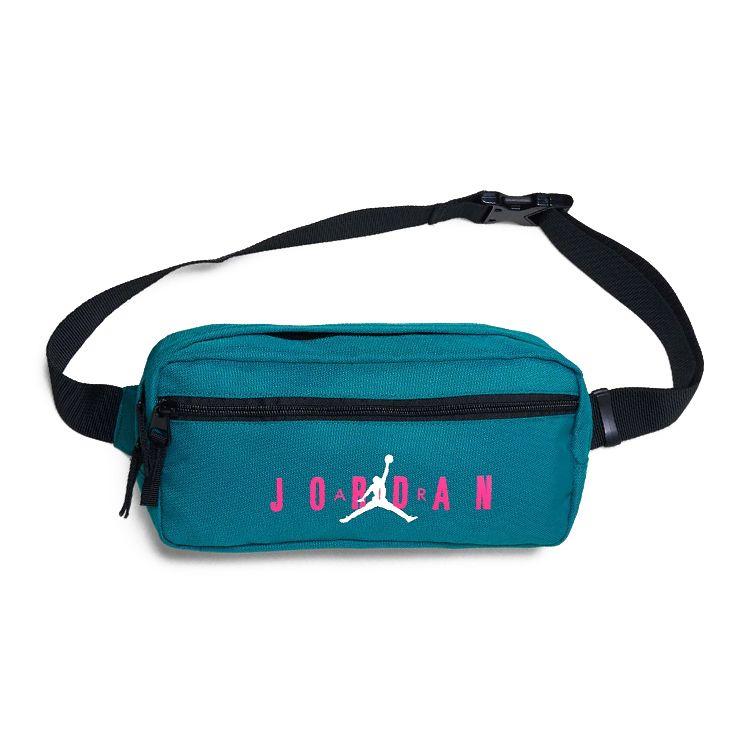 Jordan Basic Air Logo Letter Color Block Polyester Crossbody Chest Waist Bag Unisex bags Green 9A0201-E85 Green