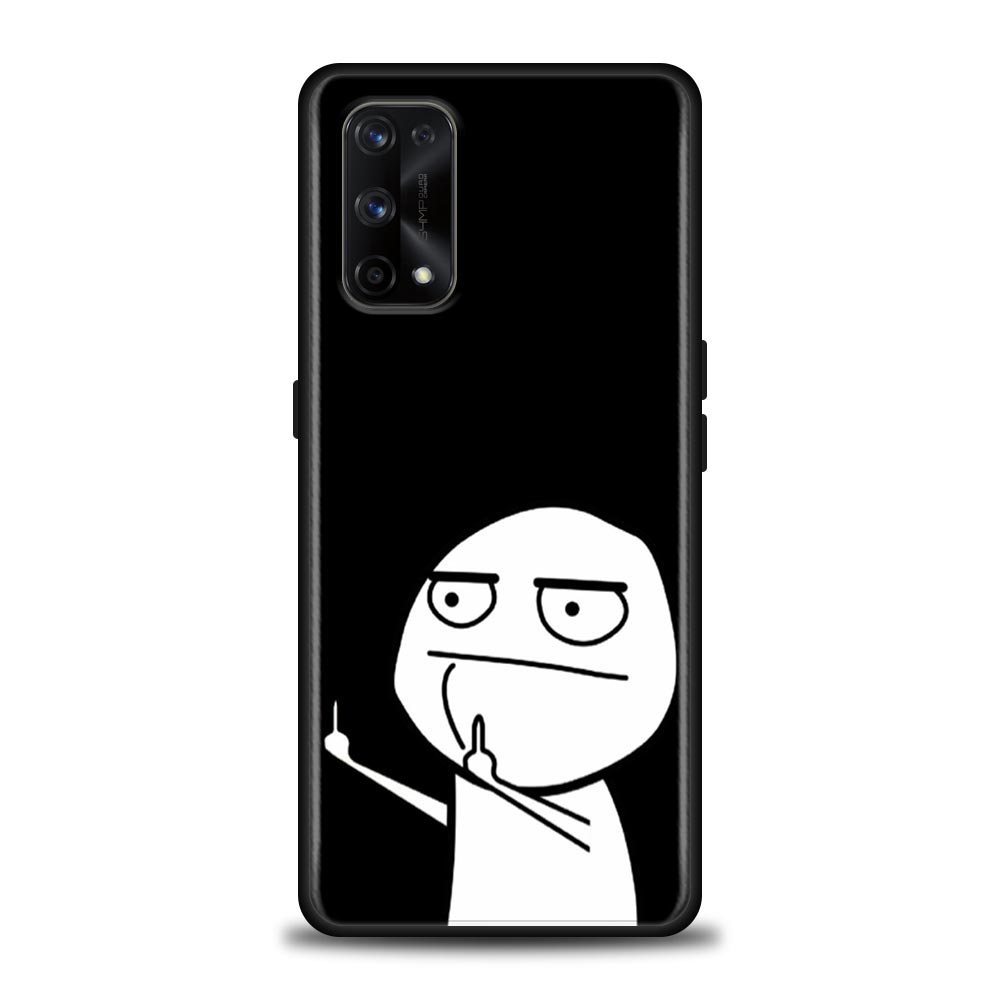 Funny Man Middle Finger Fucek Case For Realme C21Y C21 C25 C20 C15 C12 C11 GT Master Neo Neo2 5G Fundas Capa Silicone Soft Cases