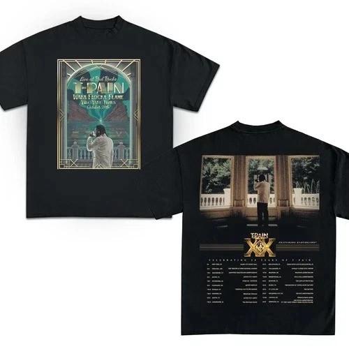 T-pain TP20 Tour Celebrating 20 Years of His Music Career 2025 Tour T-Shirt Unisex T-Shirt S