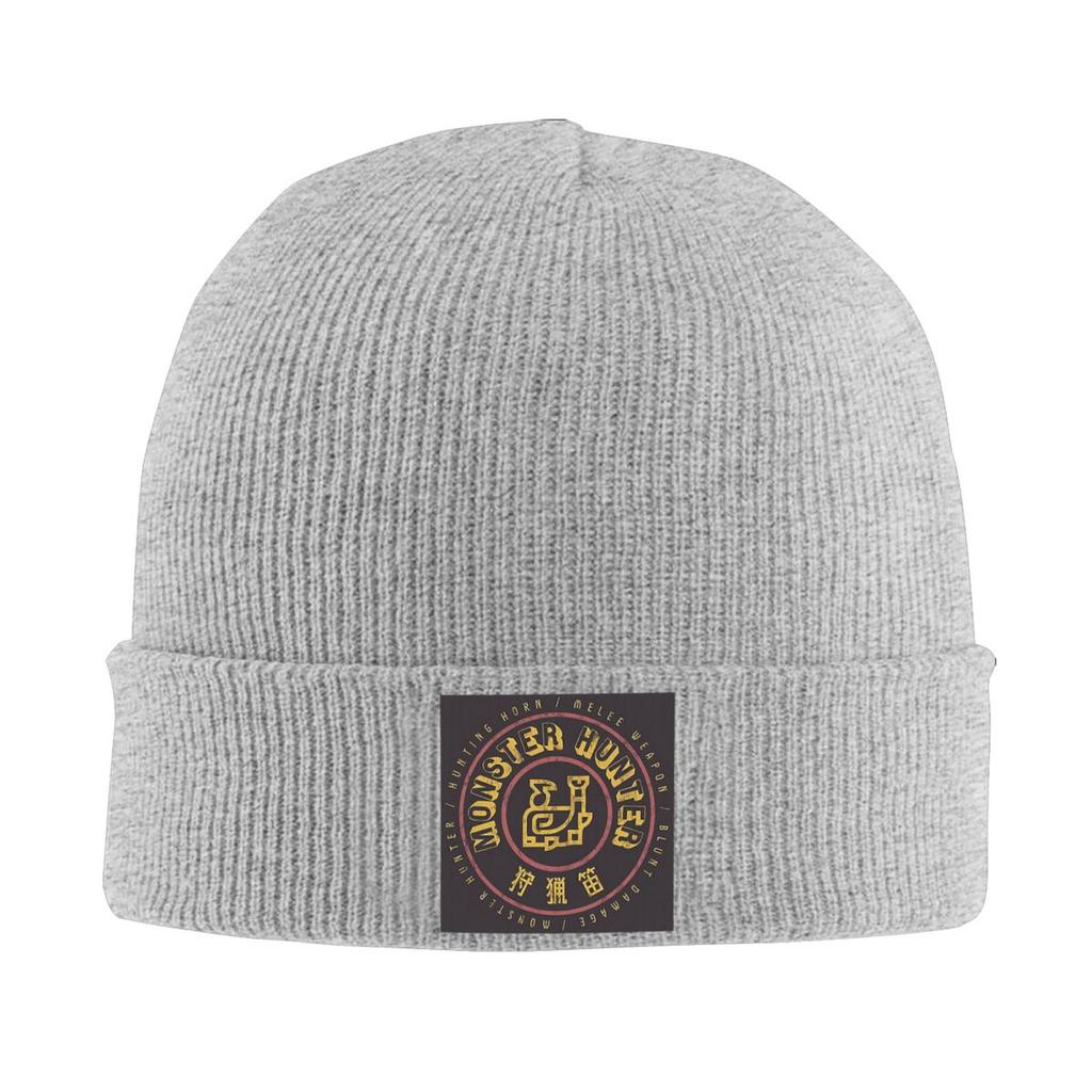 Monster Hunter Hunting Horn Warm Knitted Cap Fashion Bonnet Hat Autumn Winter Outdoor Beanies Hats for Men Women Adult
