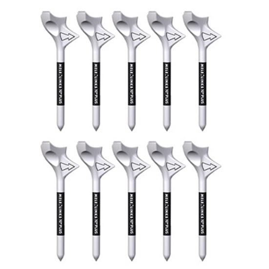 

10 шт. Гольф-ти износостойкие портативные косой вставки уменьшают трение профессиональные увеличивают расстояние компактные 10 градусов мяч для гольфа 10 pcs