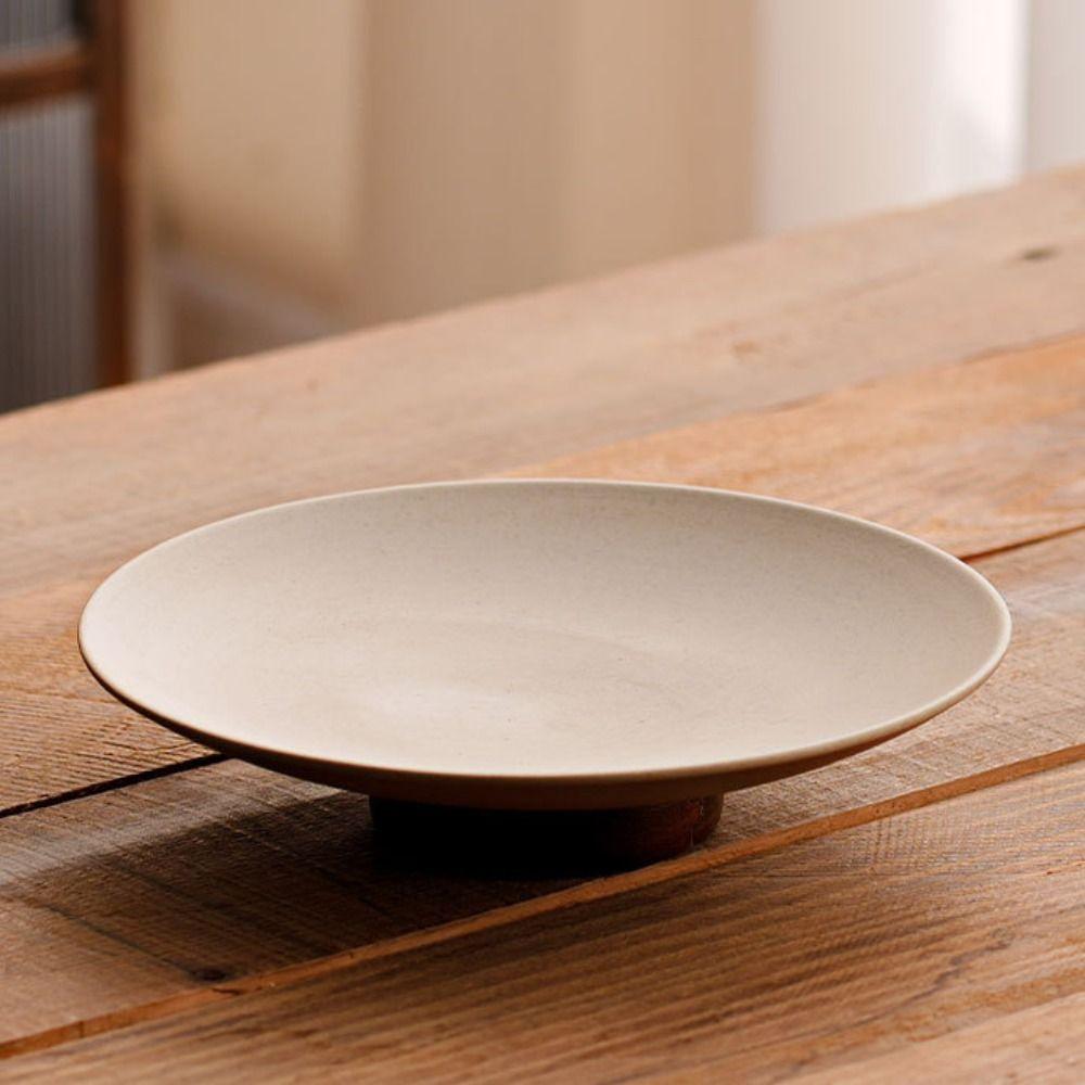Durable Storage Tray Ceramic Fruit Plate Tableware Dessert Tray  Dim Sum