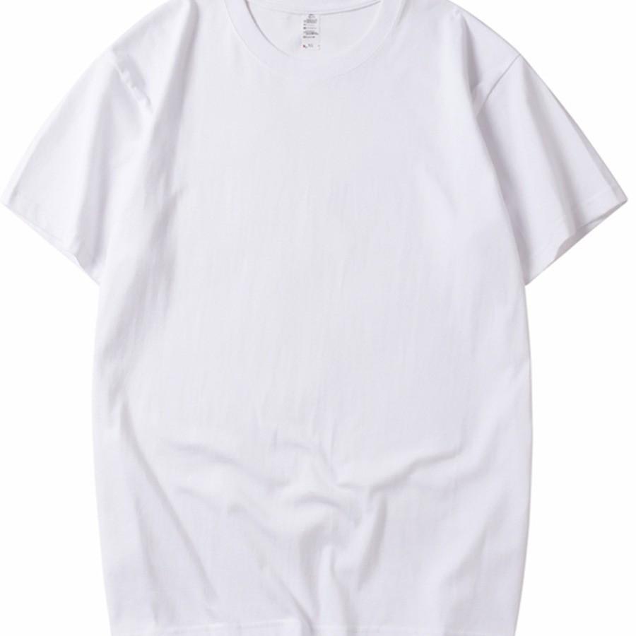 Tshirt With Round Neck Short Sleeve Cotton Thick Fabric For Men And Women