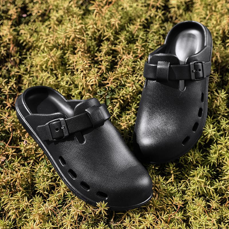 Fashion Original Men Clogs Slippers Comfort Mules Sandals Summer EVA Waterproof Non-slip Chef Shoes Workers Outdoor Fishing Shoes