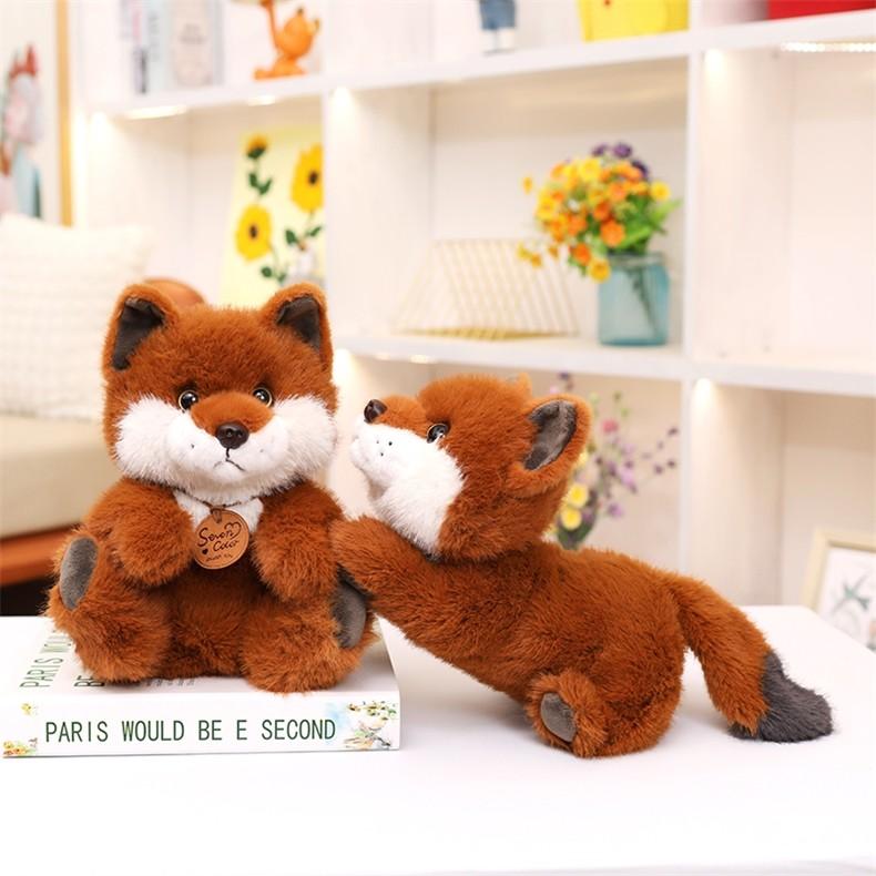 Toy Fox Plush Cartoon Animal Stuffed Toy Home Bedroom Decoration Gifts Kids