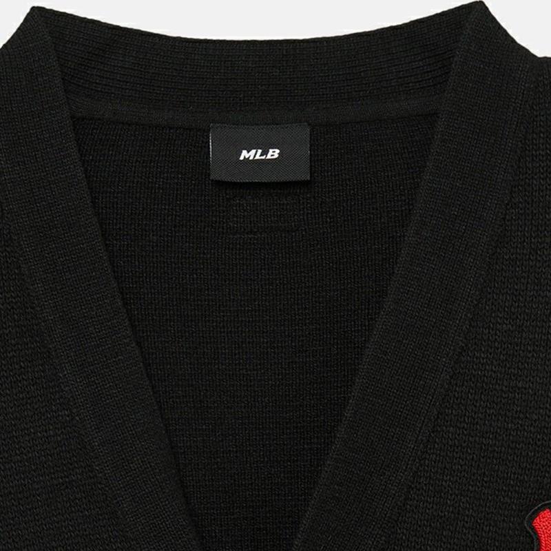 New MLB Knitwear Unisex Black 3AKCH0234-50BKS