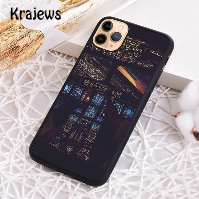 Cool Airplane Cockpit Phone Case Cover For iPhone 17 Air 16 15 14 plus 12 13 pro max coque Shell Fundas