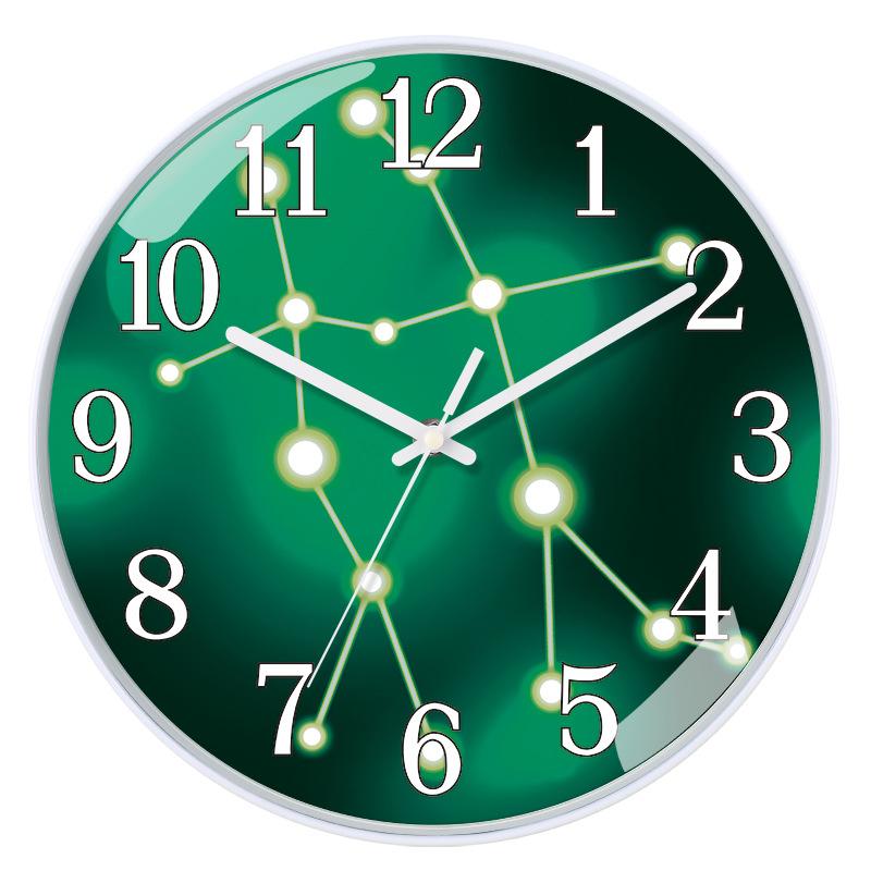 12 Inch 30cm Living Room Home Fashion Modern Simple Marble Pattern Decoration Creative Quartz Clock Wall Clock