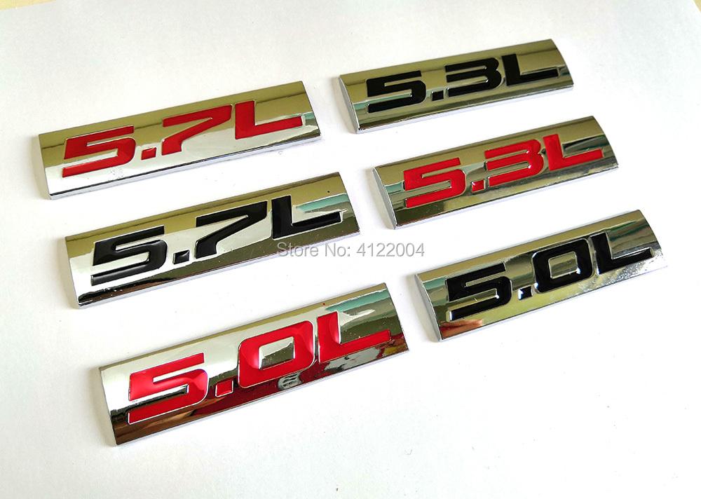 5.0L 5.3L 5.7L Energy Emblem Trunk Sticker Decal For CHEVROLET FORD DODGE TOYOTA HONDA GMC