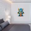 T774 # Nette Baby Drachen Wand Aufkleber Kinder Zimmer Hintergrund Home Dekoration Wandbild Wohnzimmer Tapete Lustige Aufkleber