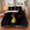 3pcs Horror It "Clown" Bedding Set, Soft Polyester Duvet Cover and Pillowcases Machine Washable Seasons all suitable 06