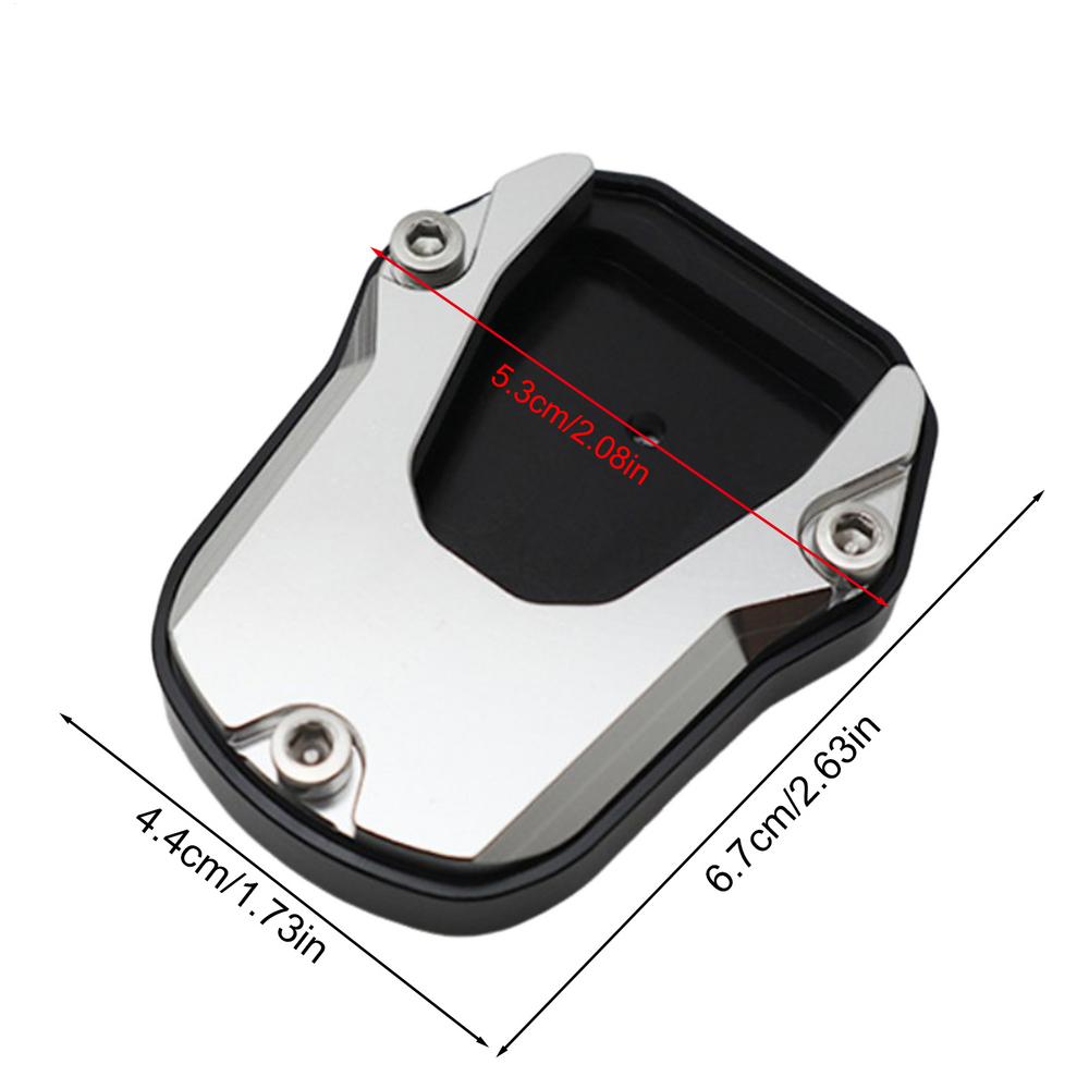 Kickstand Plate Aluminum Alloy Parking Support Stand Wear-Resistant Heavy-Duty Motorbike Accessories For Daily Commuting Camping